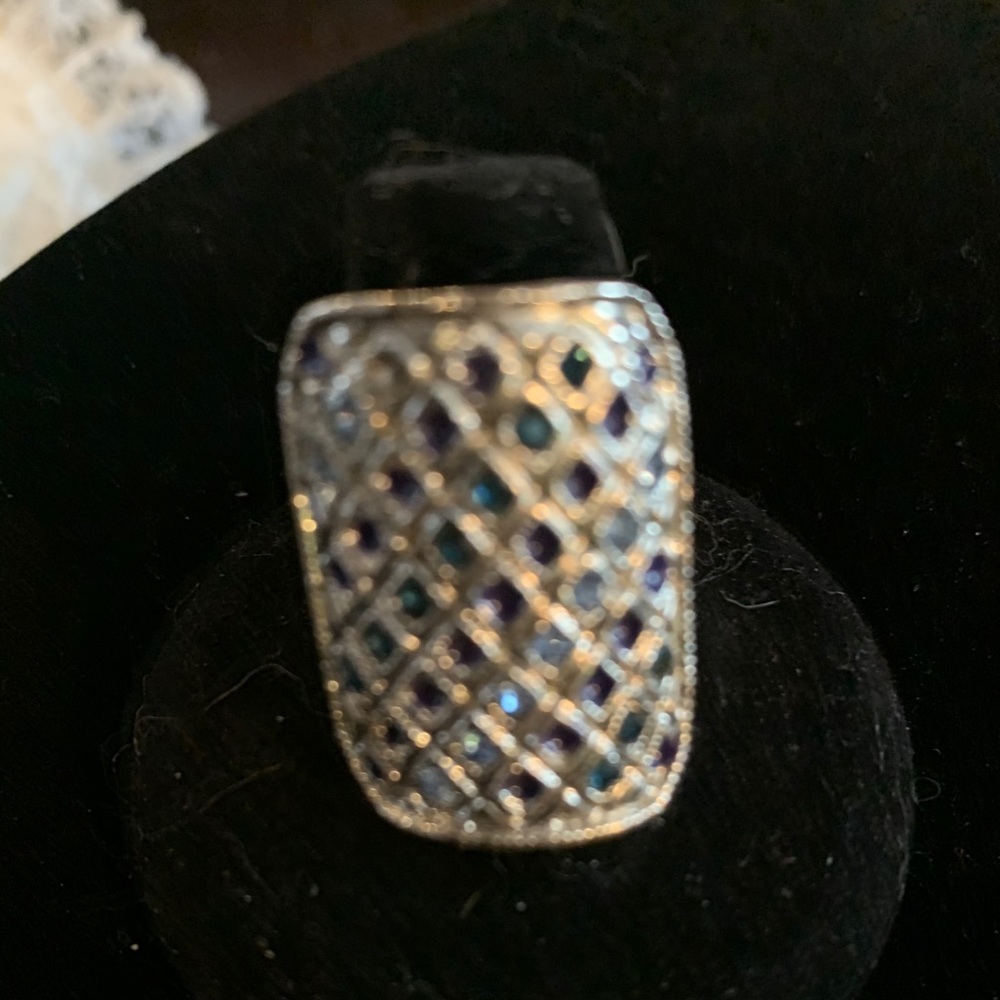 Silver stone ring - Picture 3 of 3